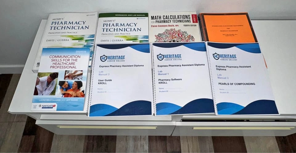 Heritage College Pharmacy Assisting Books