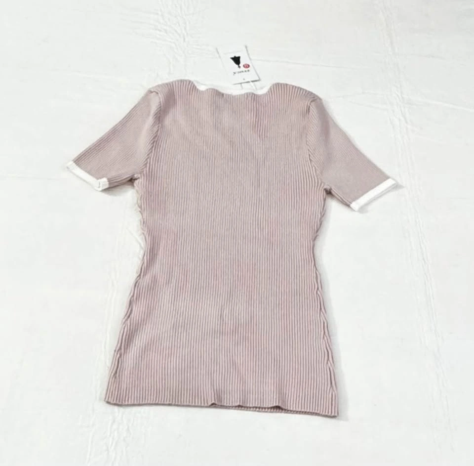 ZESICA Brand NEW Womens Short Sleeve Top - M Dustypink (#60) - photo 3