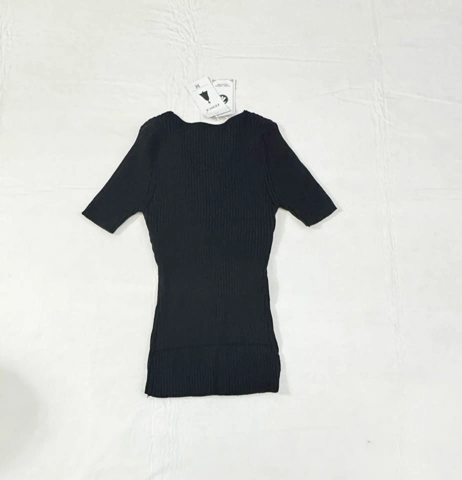Zesica Brand NEW Women's Ribbed V-Neck Short Sleeve M (#61) - photo 3
