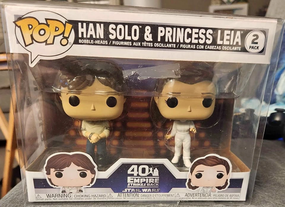 Funko Pop Han Solo Princess Leia 2-pack Star Wars