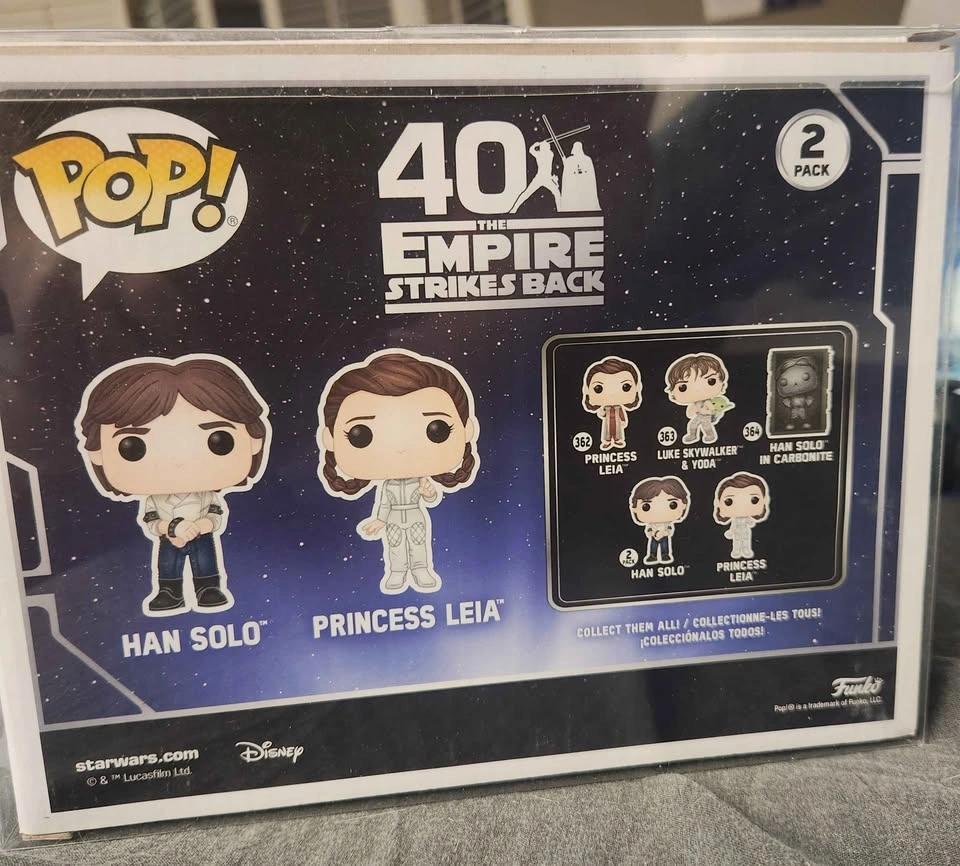 Funko Pop Han Solo Princess Leia 2-pack Star Wars - photo 3