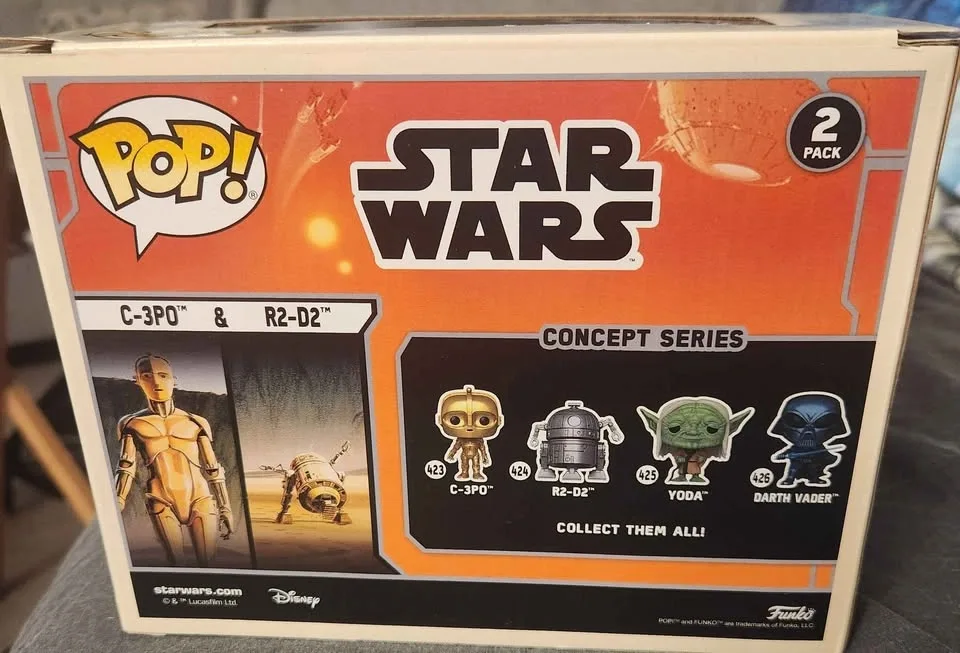 Funko Pop! Star Wars C-3PO & R2-D2 Exclusive 2-Pack - photo 3