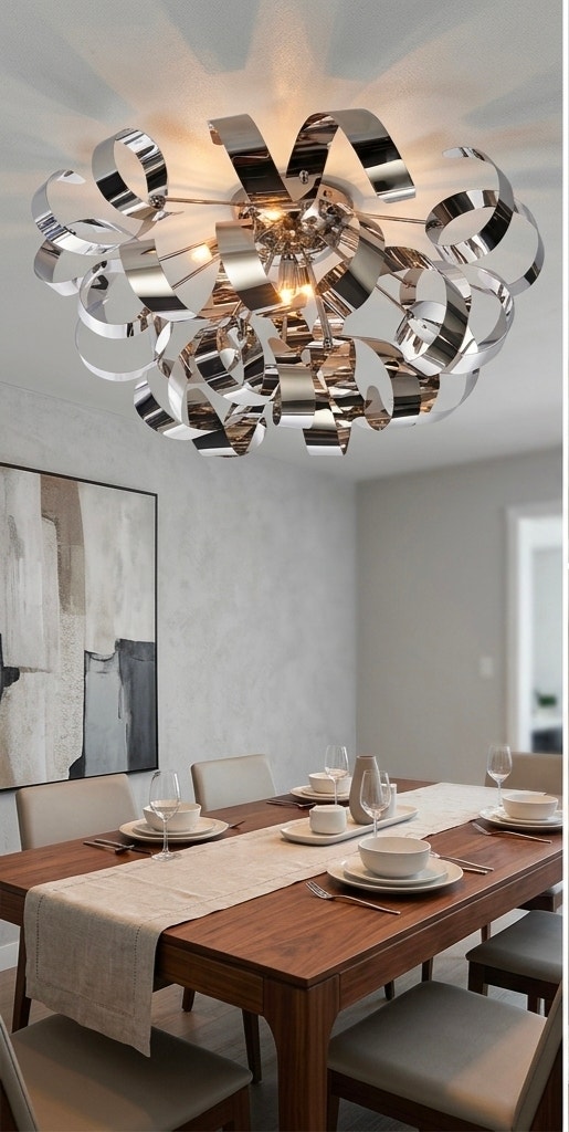 Bel Air 5-Light Flush Mount Chrome