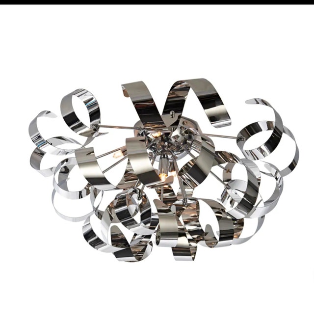 Bel Air 5-Light Flush Mount Chrome - photo 2
