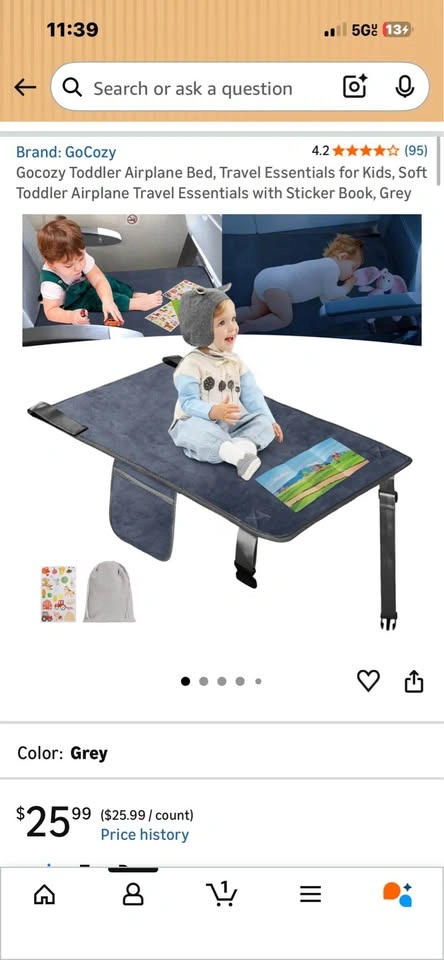 Toddler Airplane Bed Travel Essentials - photo 3