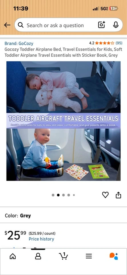 Toddler Airplane Bed Travel Essentials - photo 4