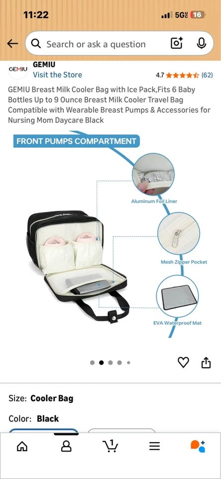 GEMIU Baby Milk Cooler Travel Bag - photo 3