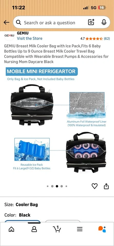 GEMIU Baby Milk Cooler Travel Bag - photo 4