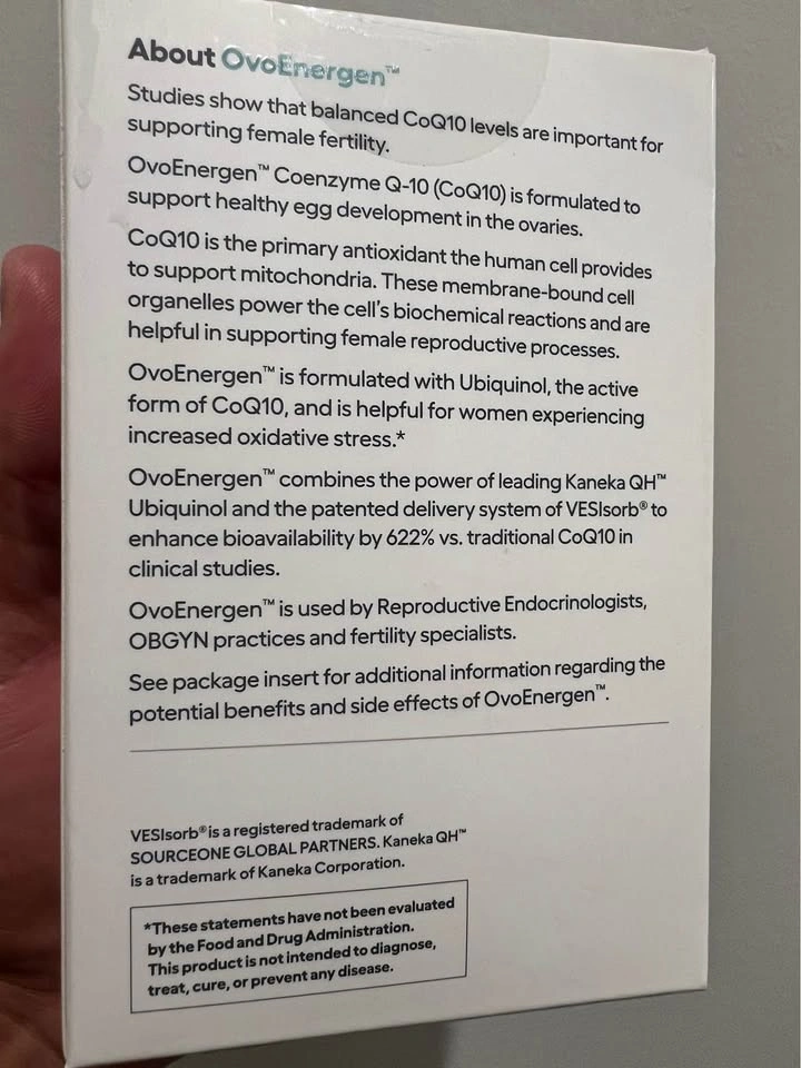 New sealed OvoEnergen CoQ10 28 Day Supply - photo 3