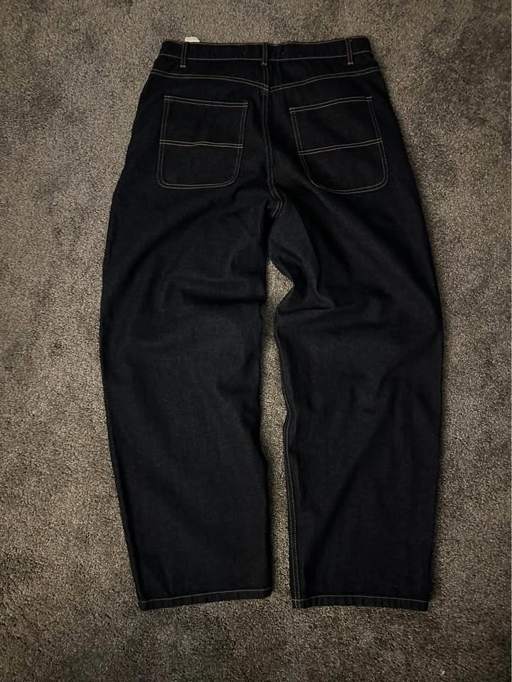 Indigo Raw Denim Jeans - photo 2