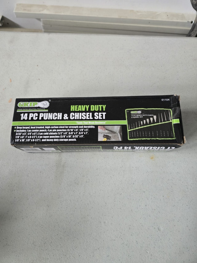 GRIP Heavy duty 14 PC punch and chisel set
