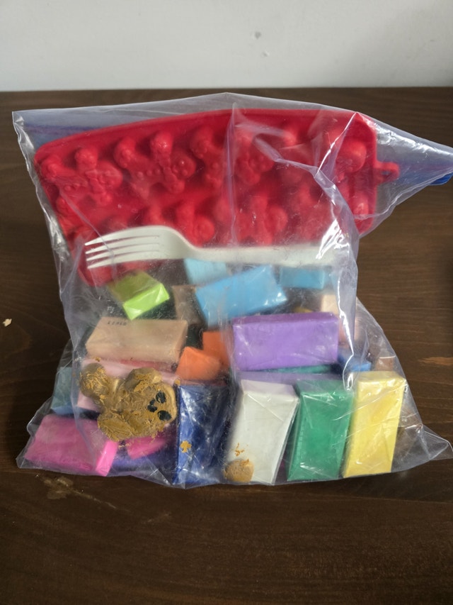 Bag of kids modeling clay