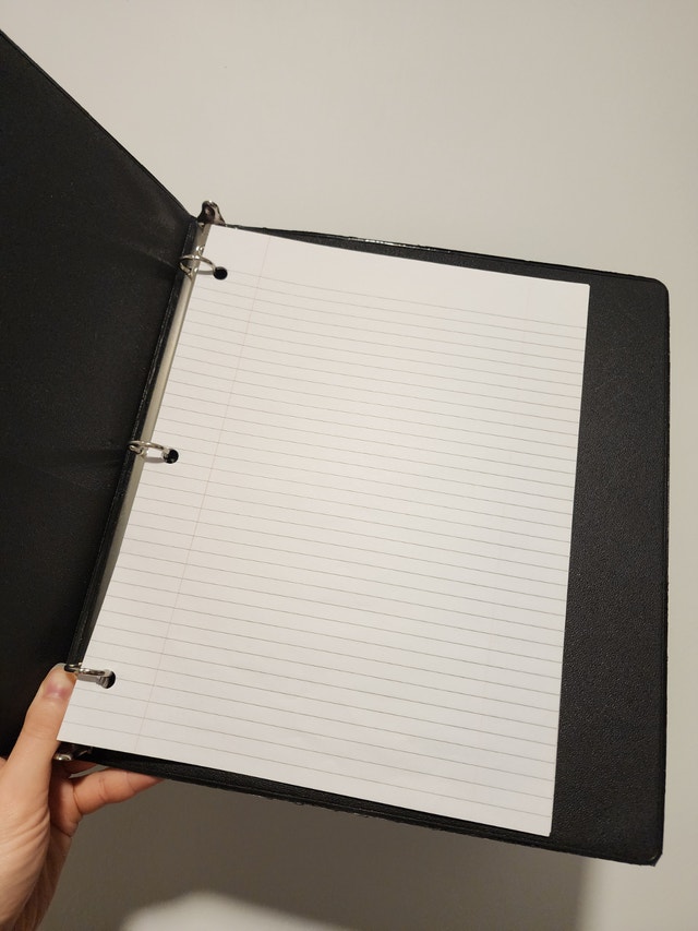 Kids school binder with paper - photo 3