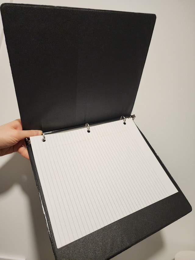 Kids school binder with paper - photo 4