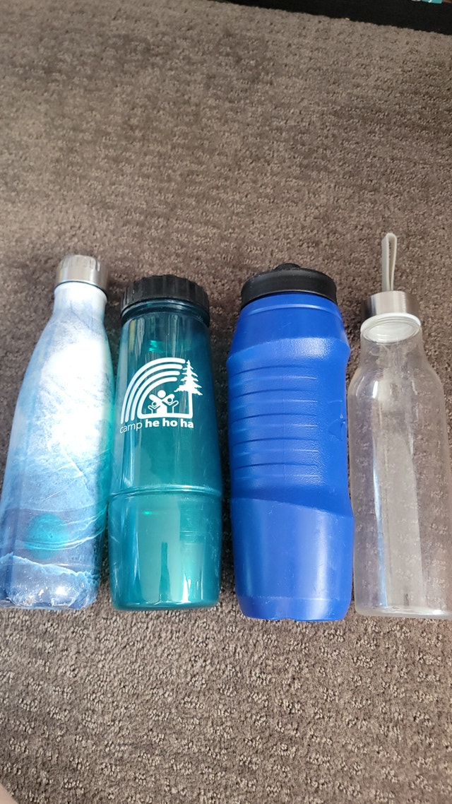 4 Water Bottles - $5