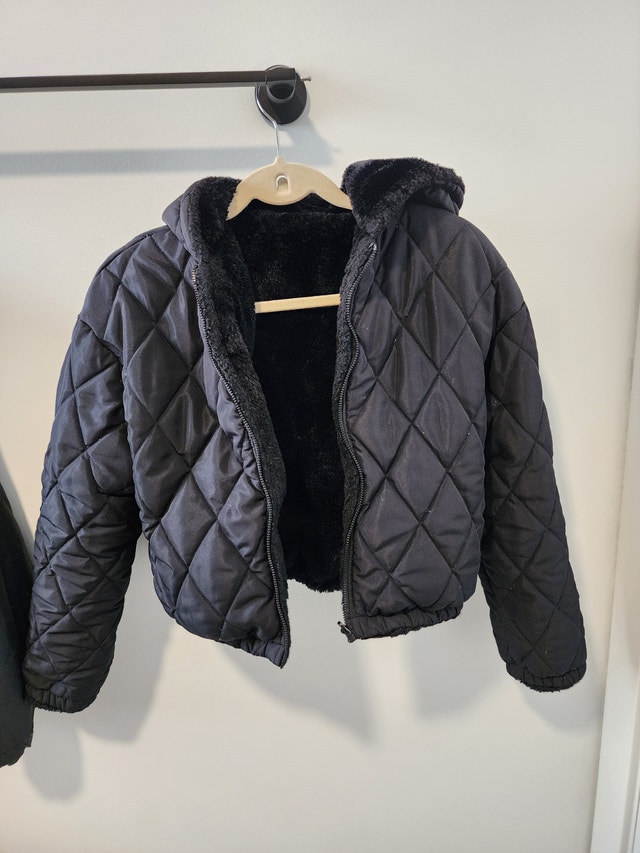 Kids 7-11 REVERSIBLE sweater and warm winter jacket