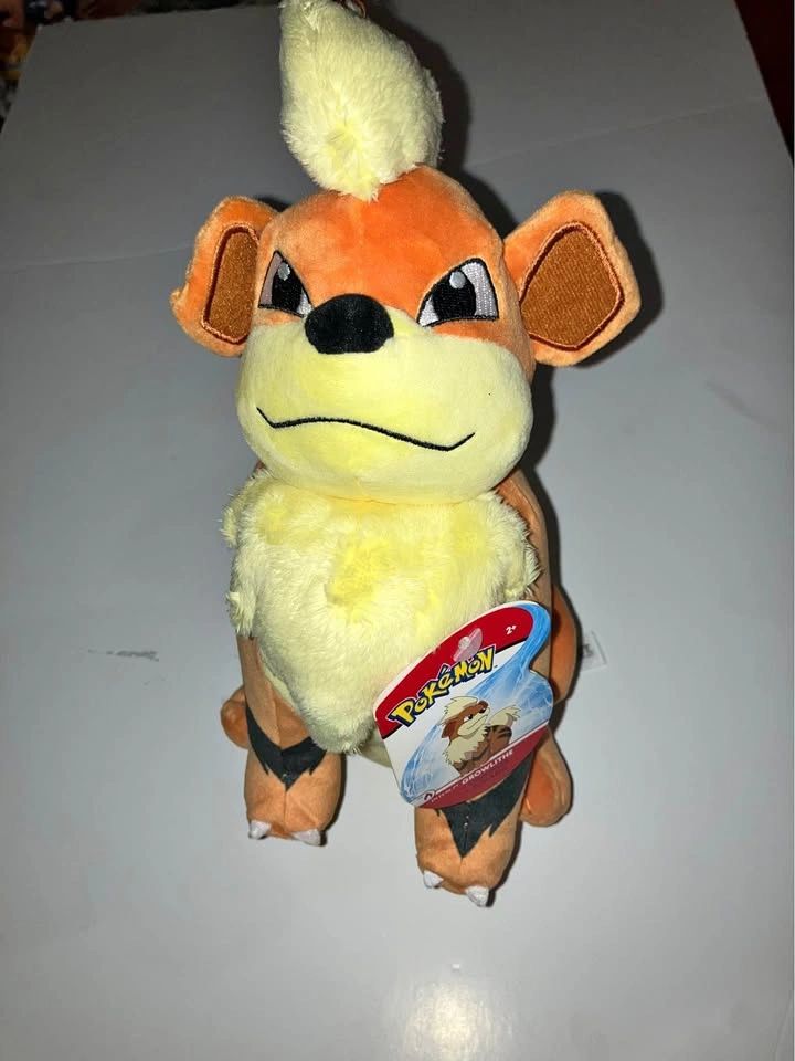 Pokemon Growlithe Plush 2022 Nintendo Stuffed Animal Toy NWT 10"