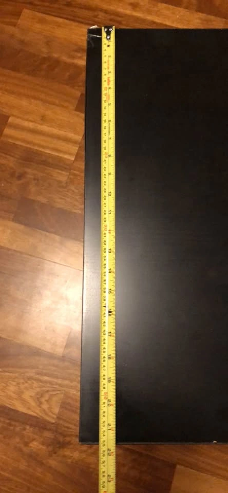 Black Coffee Table with Shelf / TV Table - photo 4