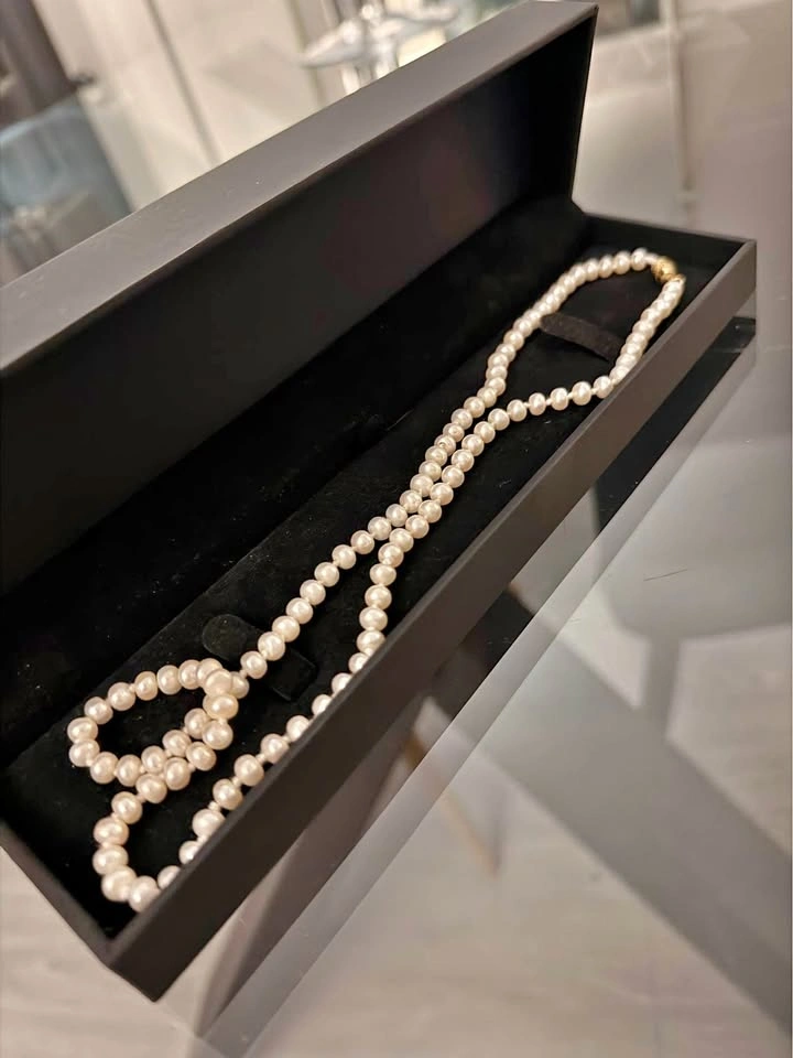 Natural cream Pearl Necklace 5-6mm