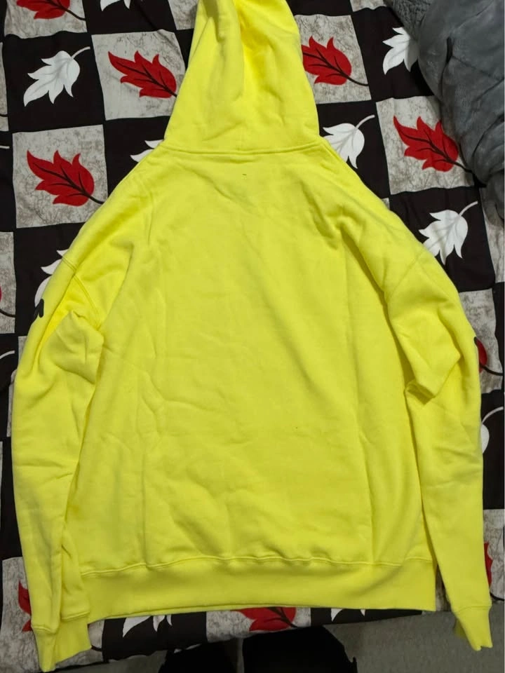 Sp5der Yellow Star Hoodie Size L - photo 2