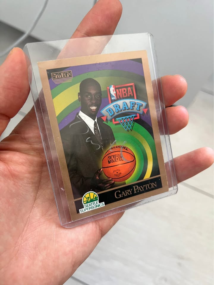 Gary Payton Skybox signed rookie card - photo 3