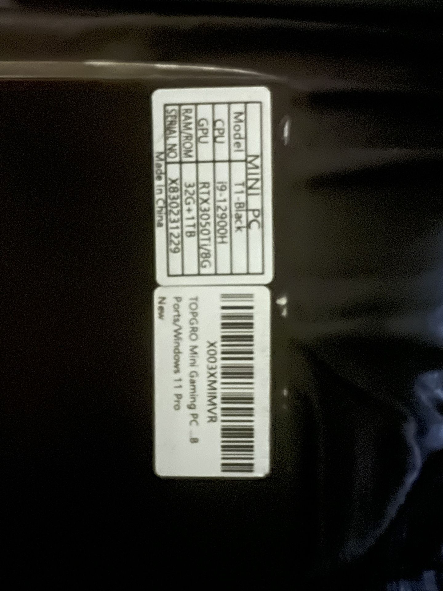 Mini Gaming PC (TOPGRO) - Intel i9, 32GB RAM, 1TB SSD - photo 4