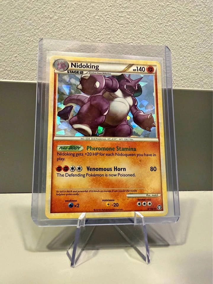 Pokemon Nidoking Cracked Ice Holo ✨