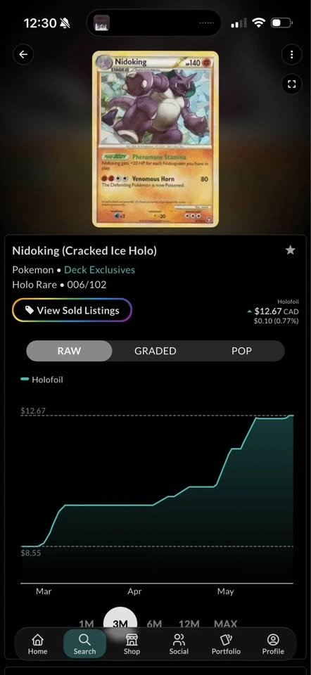 Pokemon Nidoking Cracked Ice Holo ✨ - photo 4
