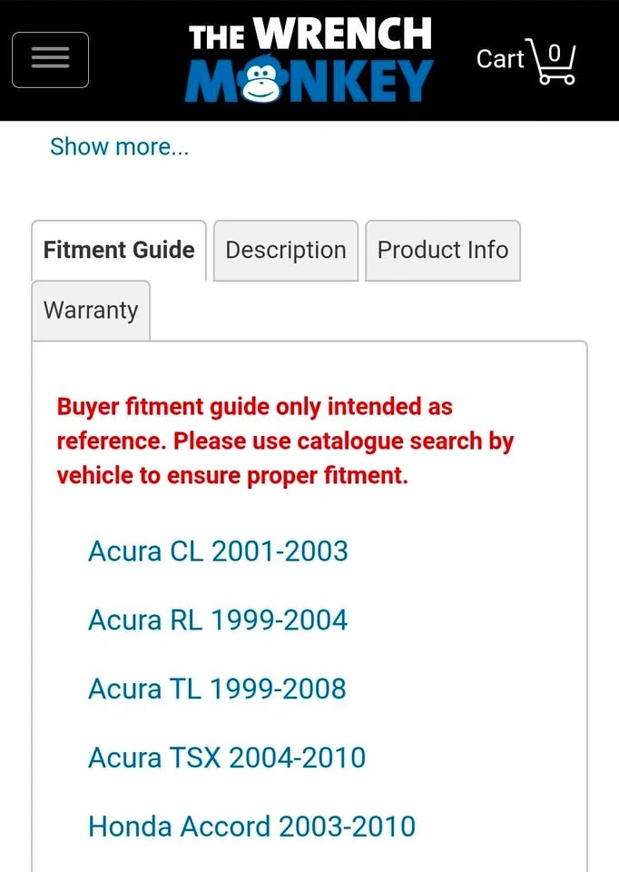 Acura Front Brake Pads New - photo 3