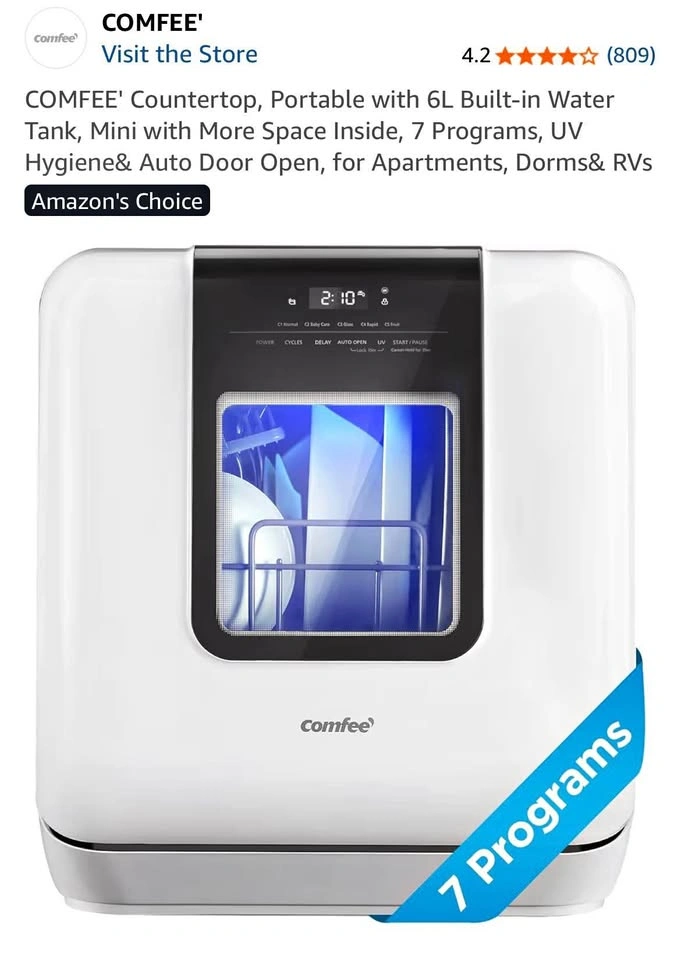 Countertop Portable Dishwasher