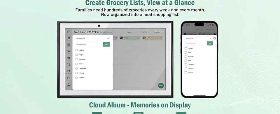 ImLife Planner Smart Digital Calendar - 10.1" Touchscreen