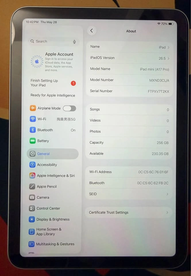 Mint Apple iPad mini 7 256GB Starlight - photo 2