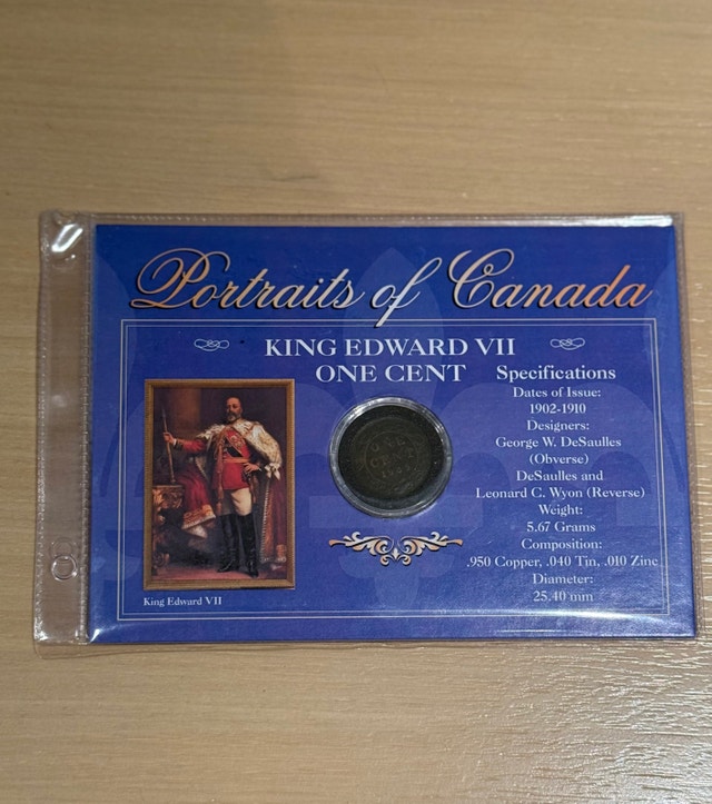 King Edward VII Cent Coin
