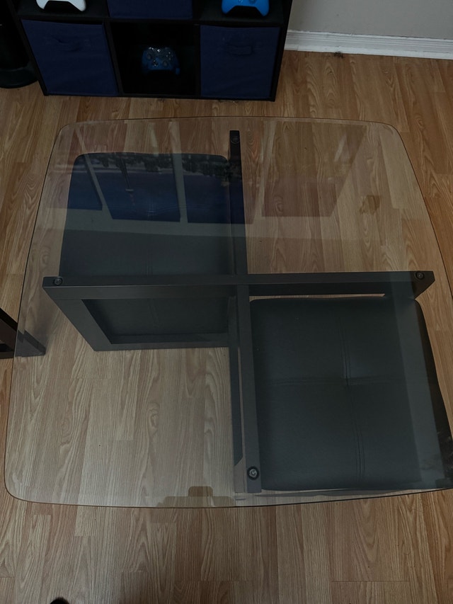 Glass Coffee Table & Side Table
