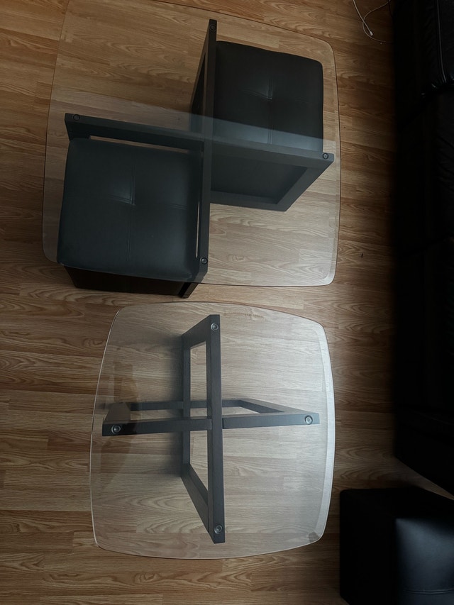 Glass Coffee Table & Side Table - photo 2
