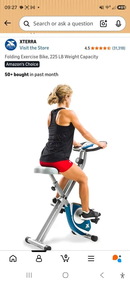 Xterra Folding Exercise Bike - photo 2