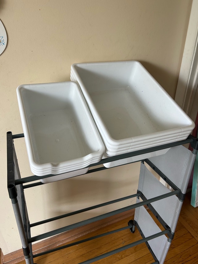 Storage Cart with Clean White Bins – Durable & Heavy Duty - photo 2