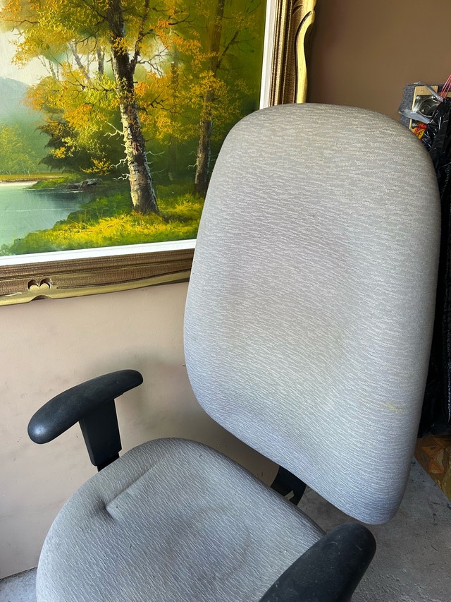 Grey Office Chair – Adjustable Swivel Desk Chair - photo 3
