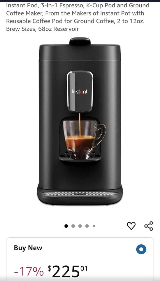 Instantpot Coffee Machine (K-Cup + Nespresso) - photo 3