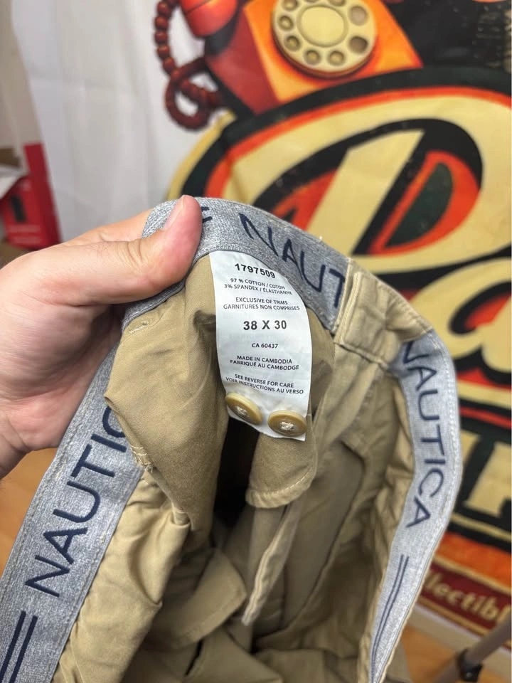 Nautica Straight Fit Khaki Pants 38x30 - photo 3