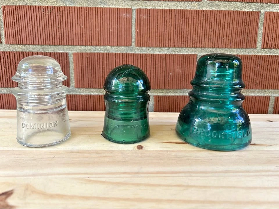 Glass Insulators - 3 for $50 or $20 each