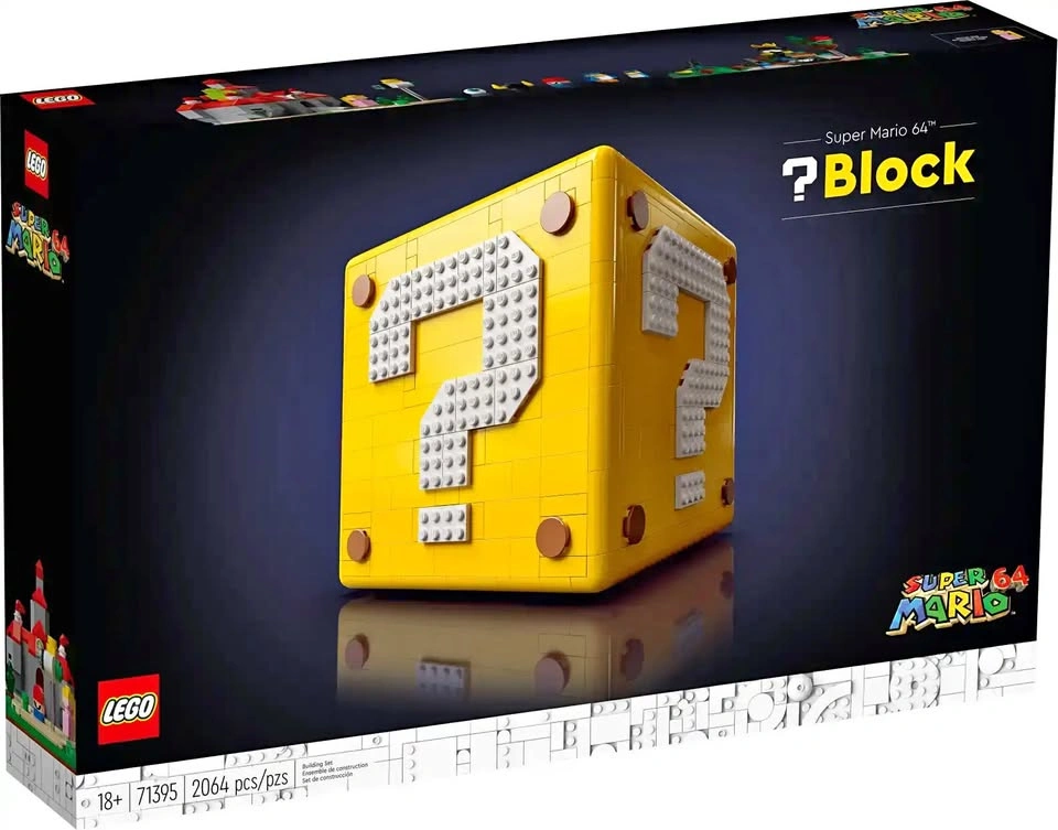 Brand New Lego Super Mario 64 Question Mark Block