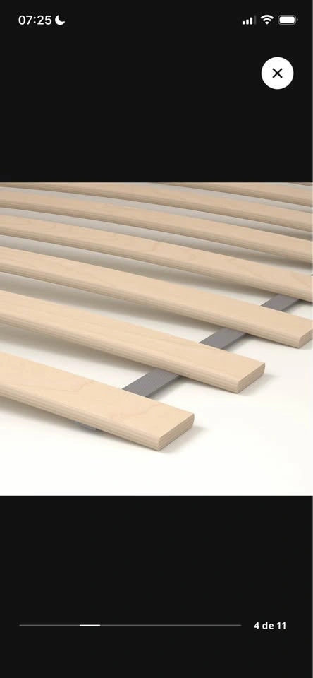 IKEA Queen Malm Bed with Drawers & Haugsvar Mattress - photo 3