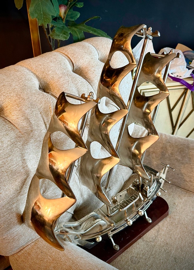 Sailboat Model (Wood & Metal)