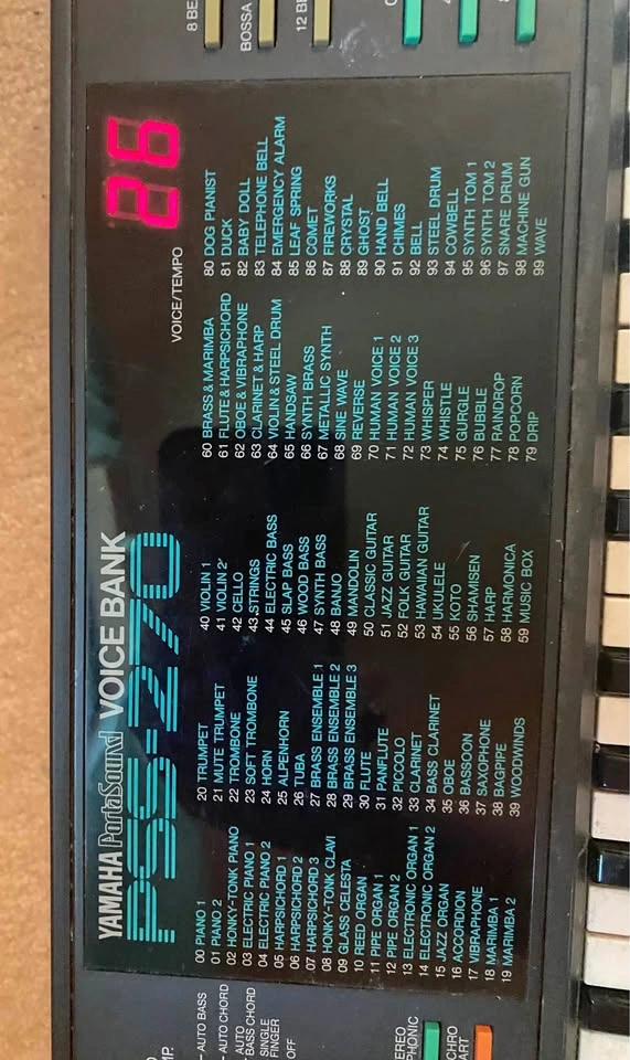 Yamaha Portasound Voice Bank PSS-270