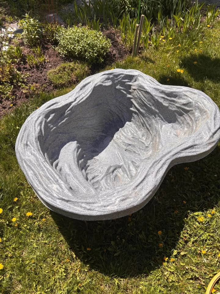 Grey Speckled Preformed Pond Liner 38"x28"x15" 60 Gallon - photo 2
