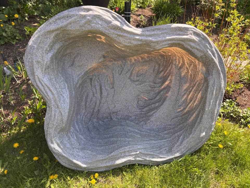 Grey Speckled Preformed Pond Liner 38"x28"x15" 60 Gallon - photo 4