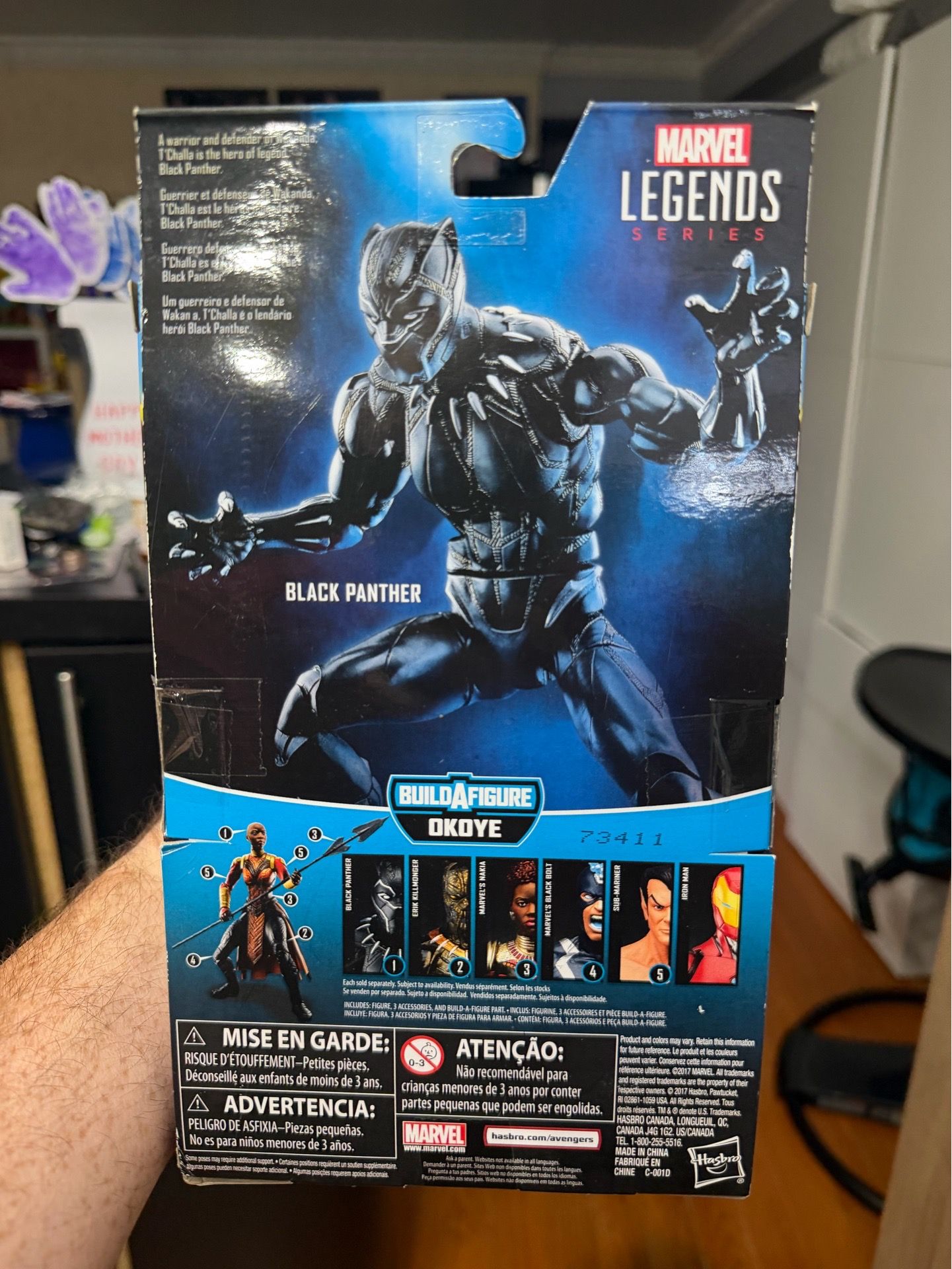 Black Panther Marvel Legends Series Action Figure Hasbro 2017 NI - photo 2