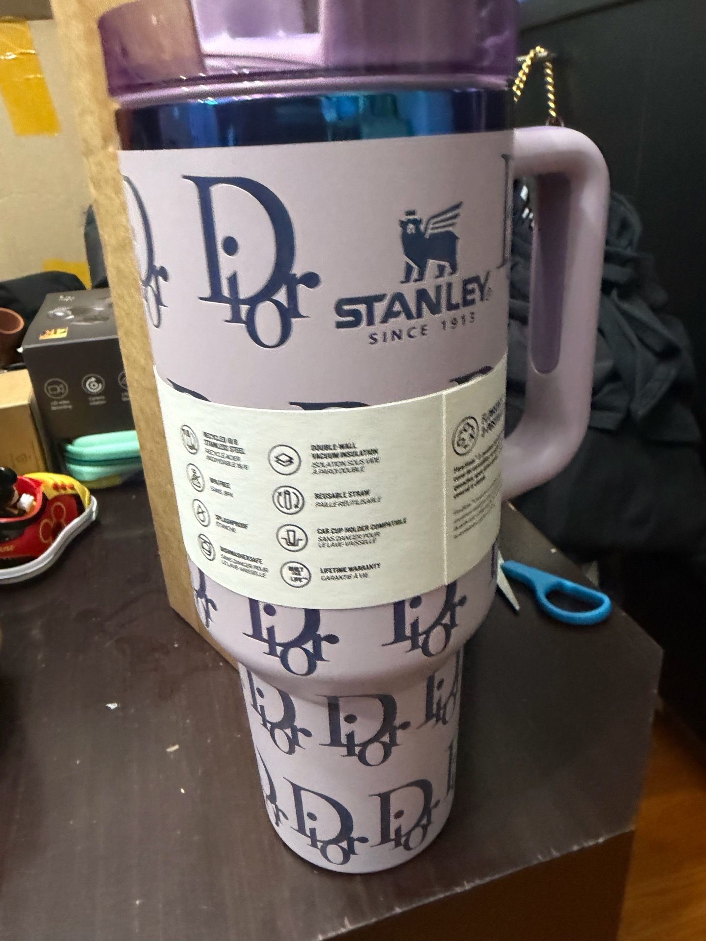 Stanley Cup Tumbler 40oz Chrome Custom NIB - photo 2