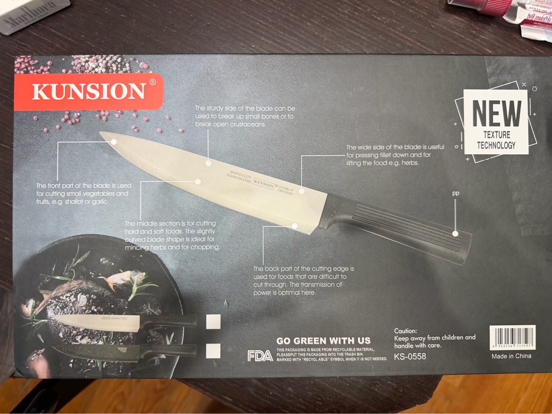 KUNSION KS-0558 6-Piece Non-Stick Knife Set - photo 3